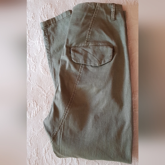 Decjuba army green stretch jeans unique styling fits 6-10 - Picture 2 of 10